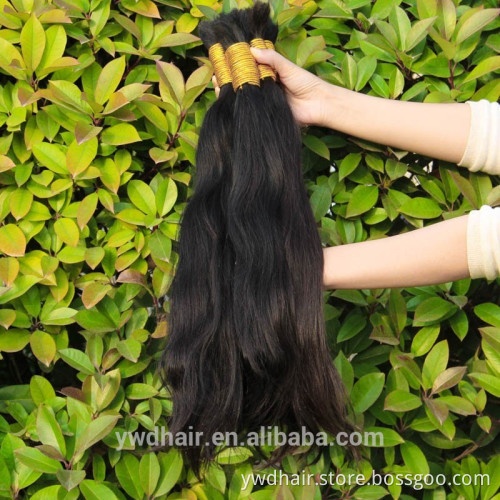 30-100cm Grade 8A Russian Cheap Virgin Hair Bulk Straight Human Hair Bulk Ponytail Virgin Hair Natural Brown Color